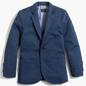 J. Crew Crewcuts Boys' Thompson Navy suit jacket in flex chino • size 14 • H5630
